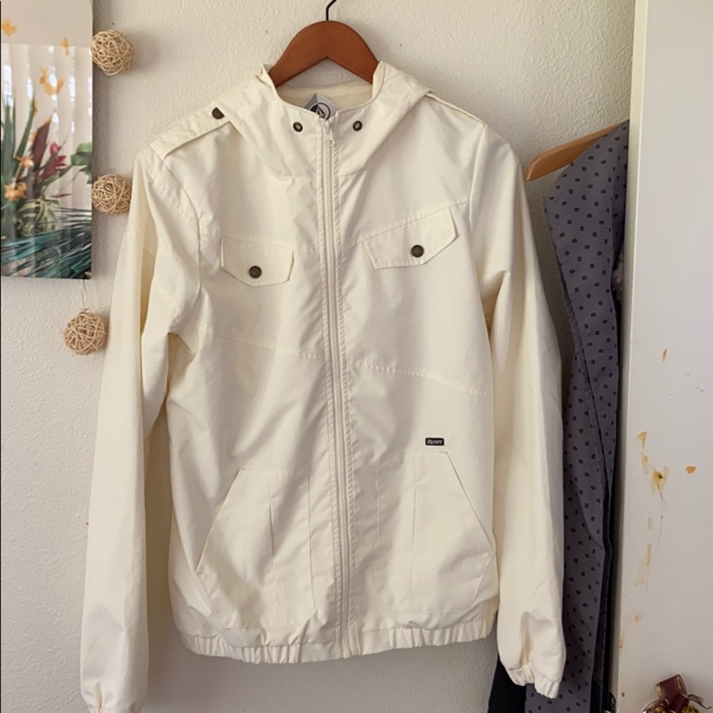 Volcom cream colored jacket